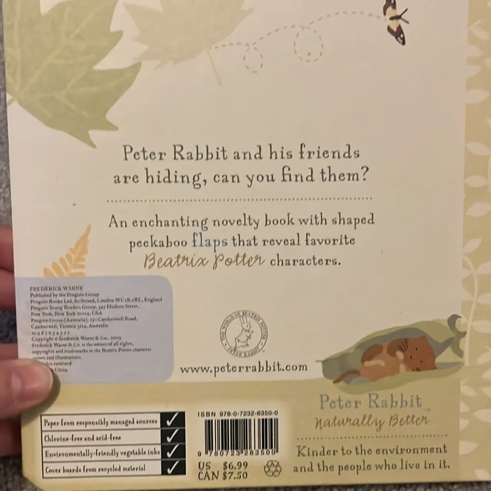 Easter Basket Bundle- Pat the Bunny and Peter Rabbit Peek a boo books - Picture 11 of 11